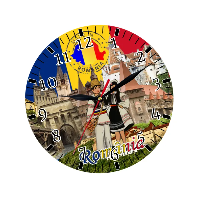Romania, ceas lemn de perete, model 35